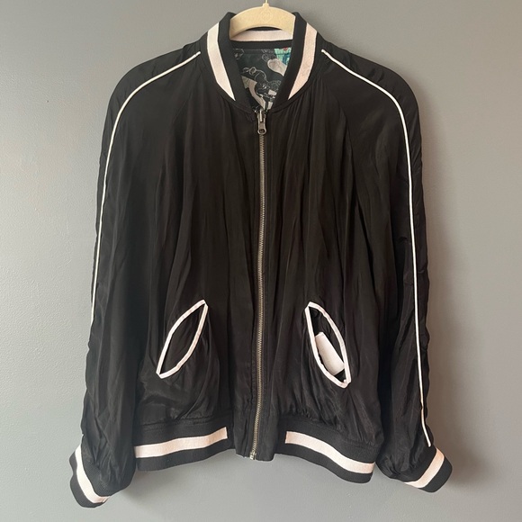 Zadig & Voltaire Billy Printed Reversible Bomber Jacket - Picture 6 of 9